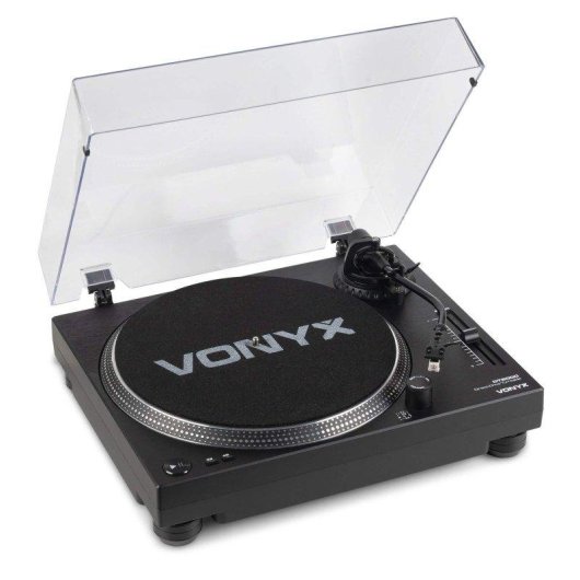 Tocadiscos Vonyx DT6000 Motor Directo 3,6 kg/cm USB Phono/Línea Negro