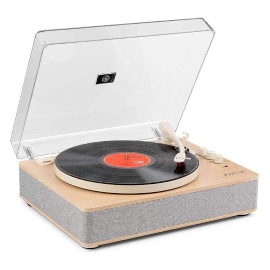 Tocadiscos Fenton RP162S Bluetooth USB Grabación 3 Velocidades 10W RMS