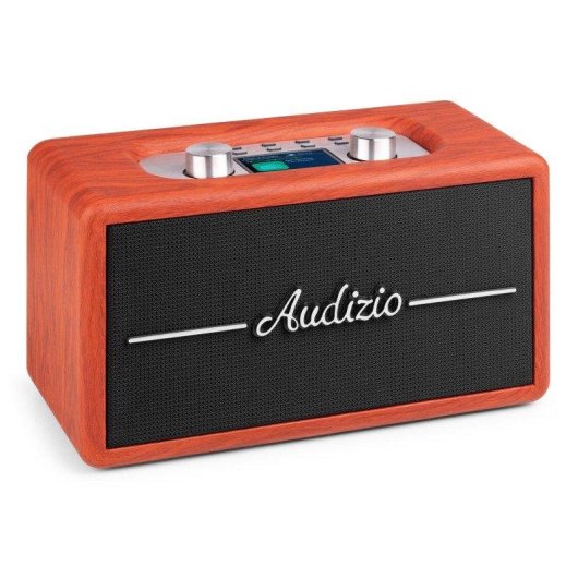 Radio Audizio Tune60 40W RMS Bluetooth 5.0 DAB+/FM Madera Cereza Portátil