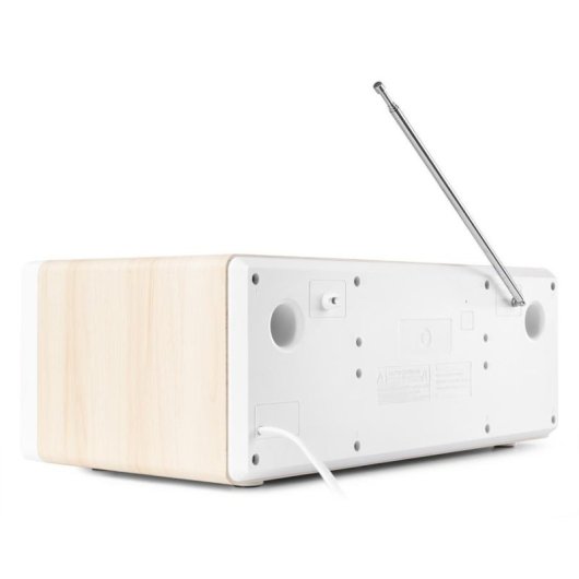 Microcadena Audizio Prato 60W RMS DAB+/FM Bluetooth CD USB AUX Blanco