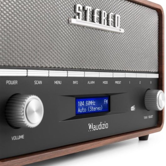 Radio Audizio Corno 60W RMS Bluetooth 5.0 FM/DAB+ Portátil Alarma