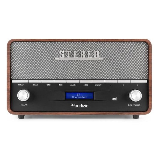Radio Audizio Corno 60W RMS Bluetooth 5.0 FM/DAB+ Portátil Alarma