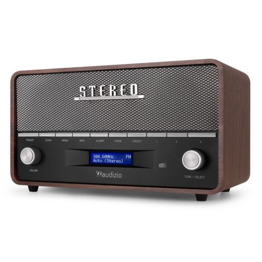 Radio Audizio Corno 60W RMS Bluetooth 5.0 FM/DAB+ Portátil Alarma