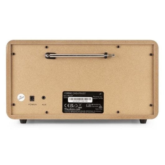 Radio Audizio Corno 60W RMS Bluetooth 5.0 DAB+/FM Portátil con Alarma