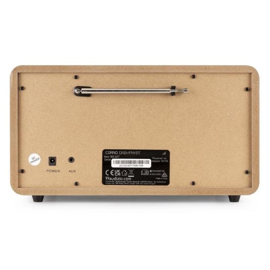 Radio Audizio Corno 60W RMS Bluetooth 5.0 FM/DAB+ Portátil Alarma