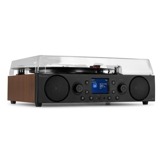 Tocadiscos Audizio Tulsa 60W RMS Bluetooth 5.0 Radio DAB+/FM LCD