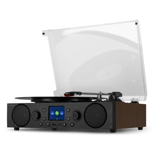 Tocadiscos Audizio Tulsa 60W RMS Bluetooth 5.0 Radio DAB+/FM LCD