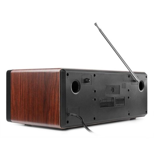 Minicadena Audizio Prato 60W RMS Bluetooth DAB+/FM CD USB Madera