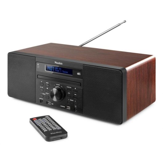 Minicadena Audizio Prato 60W RMS Bluetooth DAB+/FM CD USB Madera