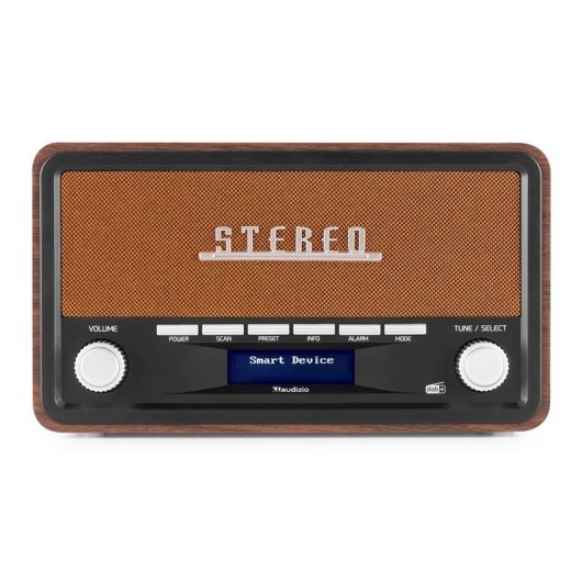 Radio Audizio Foggia 50W RMS Bluetooth 5.0 DAB+ FM Alarma AUX
