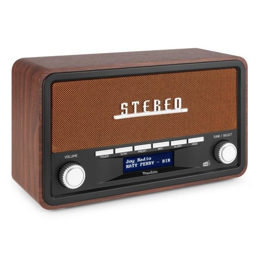 Radio Audizio Foggia 50W RMS Bluetooth 5.0 DAB+ FM Alarma AUX