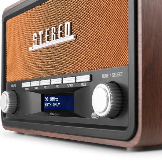 Radio Audizio Foggia 50W RMS Bluetooth 5.0 DAB+ FM Alarma AUX