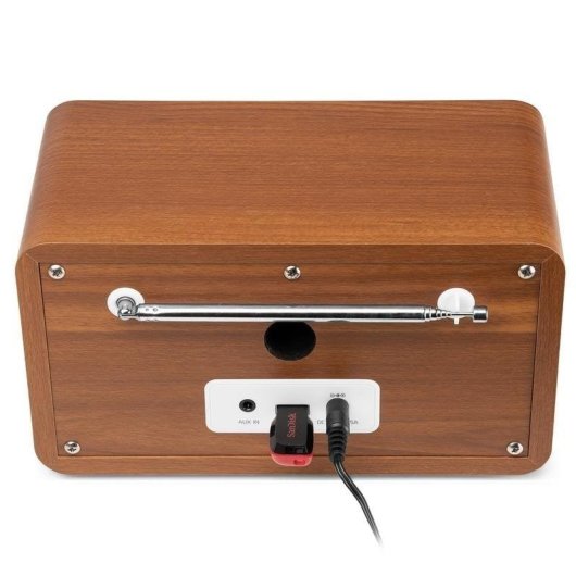 Radio Audizio Avio 30W RMS DAB+ FM Bluetooth USB blanca