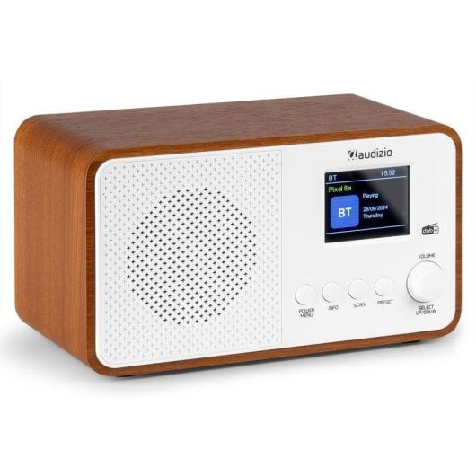 Radio Audizio Avio 30W RMS DAB+ FM Bluetooth USB Blanco TFT 2.4"