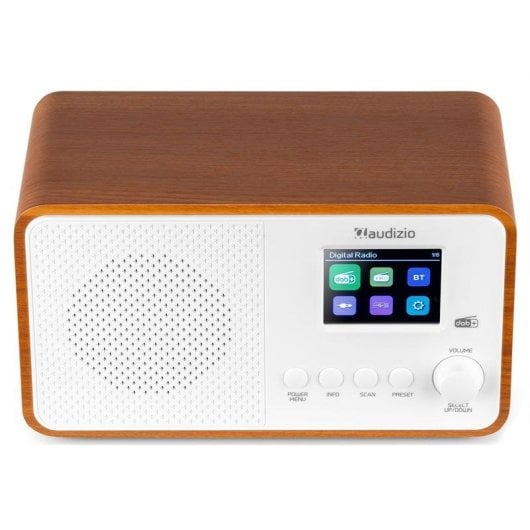 Radio Audizio Avio 30W RMS DAB+ FM Bluetooth USB Blanco TFT 2.4"
