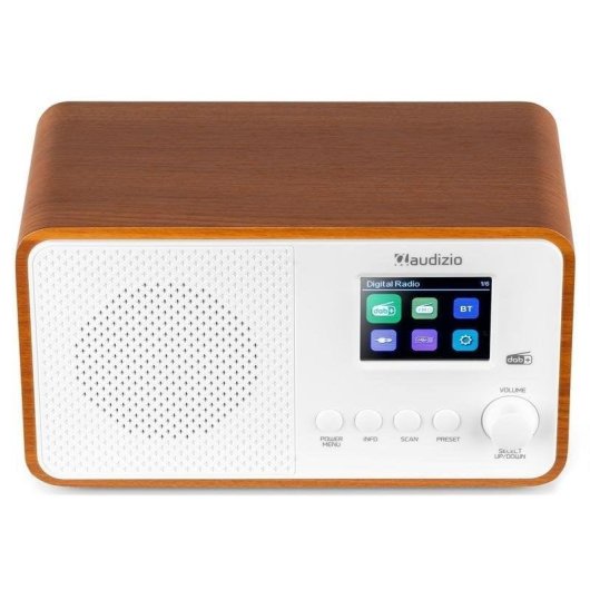 Radio Audizio Avio 30W RMS DAB+ FM Bluetooth USB blanca