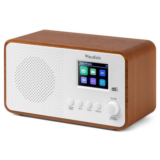 Radio Audizio Avio 30W RMS DAB+ FM Bluetooth USB Blanco TFT 2.4"