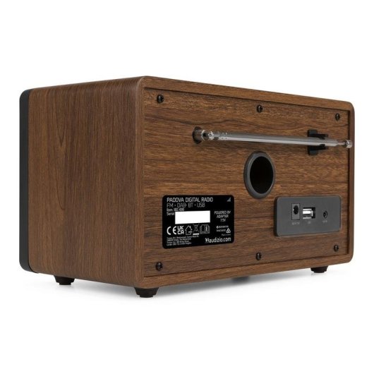 Radio Audizio Padova 40W RMS Bluetooth 5.0 FM/DAB+ USB MP3 Mando