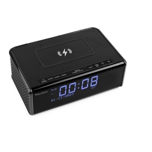 Radio reloj Audizio Cuneo Bluetooth DAB+ FM con carga Qi