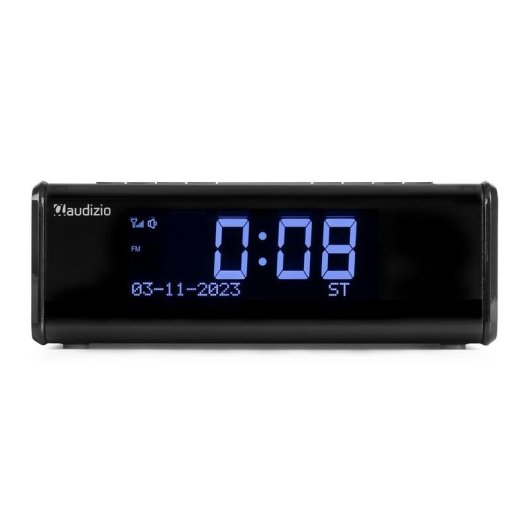 Radio reloj Audizio Cuneo Bluetooth DAB+ FM con carga inalámbrica Qi