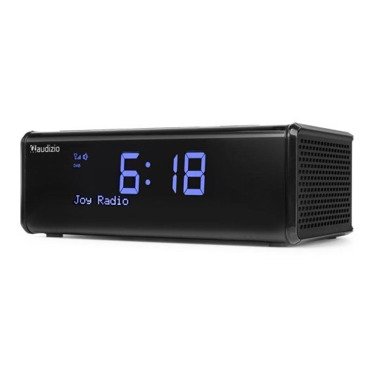 Radio reloj Audizio Cuneo Bluetooth DAB+ FM con carga inalámbrica Qi