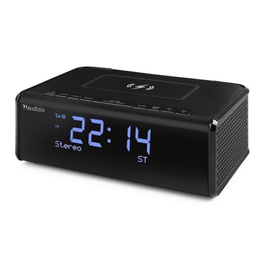 Radio reloj Audizio Cuneo Bluetooth DAB+ FM con carga inalámbrica Qi