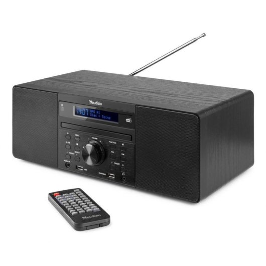 Microcadena Audizio Prato 60W RMS Bluetooth DAB+/FM CD USB AUX Blanco