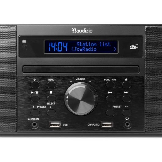 Microcadena Audizio Prato 60W RMS Bluetooth DAB+/FM CD USB AUX Blanco