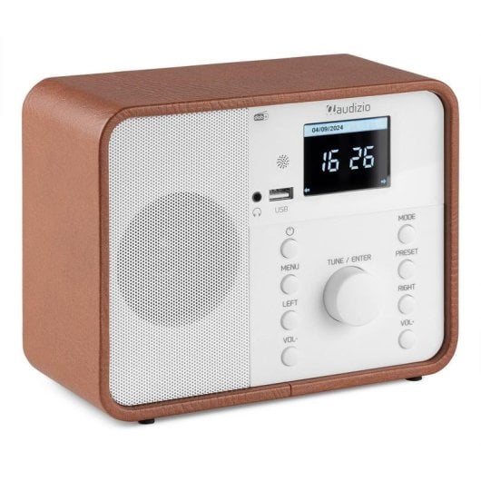 Radio Audizio Nardo 40W RMS DAB+ FM Internet Bluetooth USB Blanco