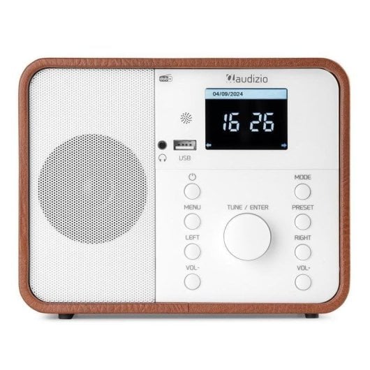 Radio Audizio Nardo 40W RMS DAB+ FM Internet Bluetooth USB Blanca