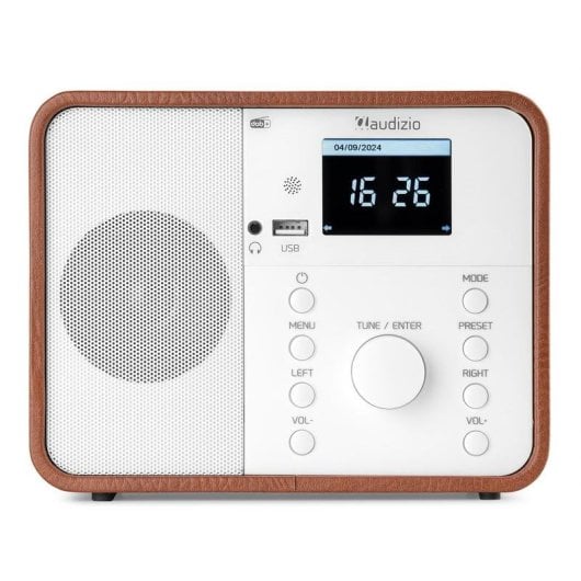 Radio Audizio Nardo 40W RMS DAB+ FM Internet Bluetooth USB Blanco