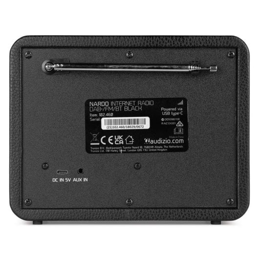 Radio Audizio Nardo 40W RMS DAB+ Internet Bluetooth USB Negro