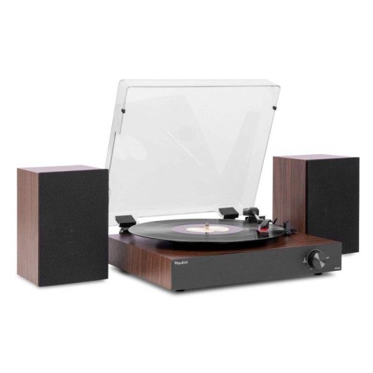 Tocadiscos Audizio RP325W 60W RMS Bluetooth bidireccional Diseño madera