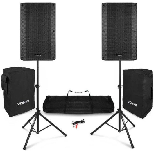 Sistema PA Vonyx VSA150S 1000W RMS Bluetooth USB Soportes Fundas