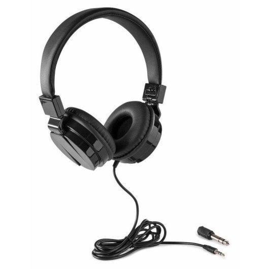 Auriculares Vonyx VH120 32 Ohmios Plegables Adaptador 3,5-6,3 mm DJ