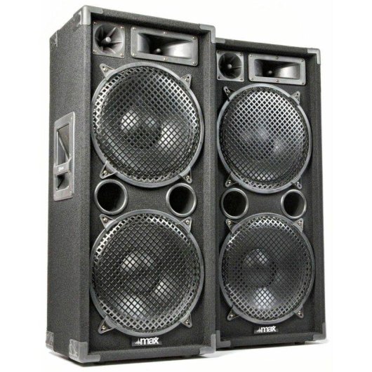 Conjunto altavoces Max MAX212 2800W RMS Pasivo Speakon 2x12" woofer