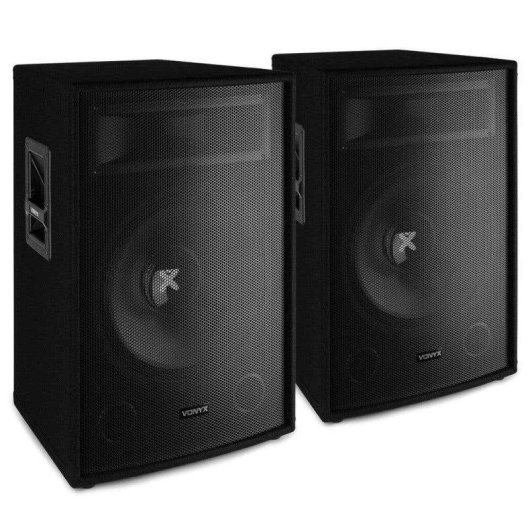Altavoces Vonyx SL15 800W RMS Pasivos 15" Bass Reflex Fácil transporte