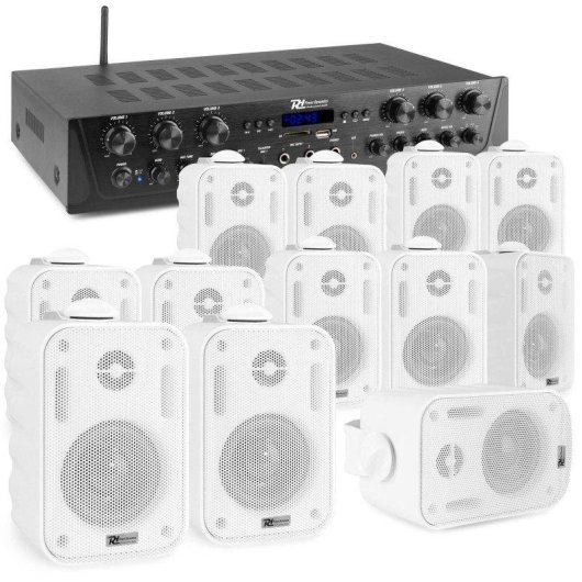 Pack sonido Power Dynamics PV260BT 600W RMS Bluetooth 6 zonas 12 altavoces
