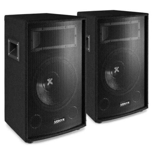 Conjunto altavoces Vonyx SL12 600W RMS 2 vías Pasivos 12"
