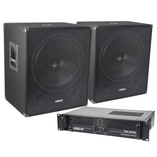 Subwoofer Vonyx Pro Sub 18 2000W RMS Speakon Jack Pinza Cable 10m