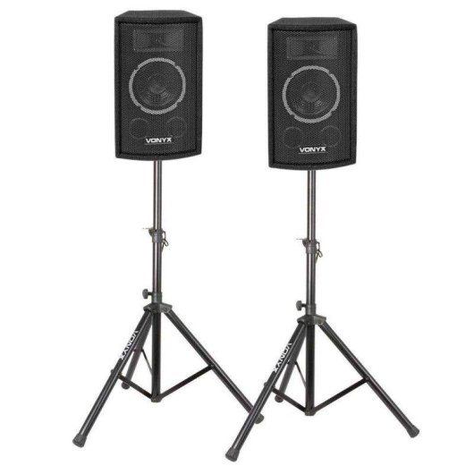 Altavoces pasivos Vonyx SL6 150W RMS 2 vías con soportes y cables