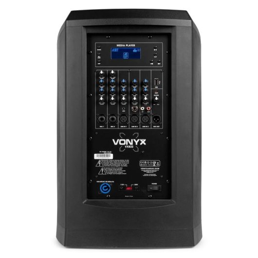 Altavoz columna Vonyx VX822 900W RMS Bluetooth 5.0 DSP USB XLR