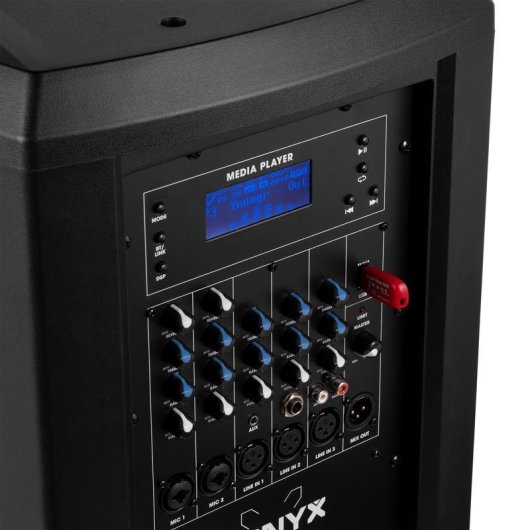 Altavoz columna Vonyx VX822 900W RMS Bluetooth 5.0 DSP USB XLR