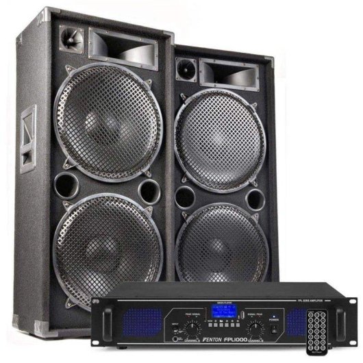 Combo altavoz y amplificador Fenton MAX215 4000W Bluetooth USB MP3