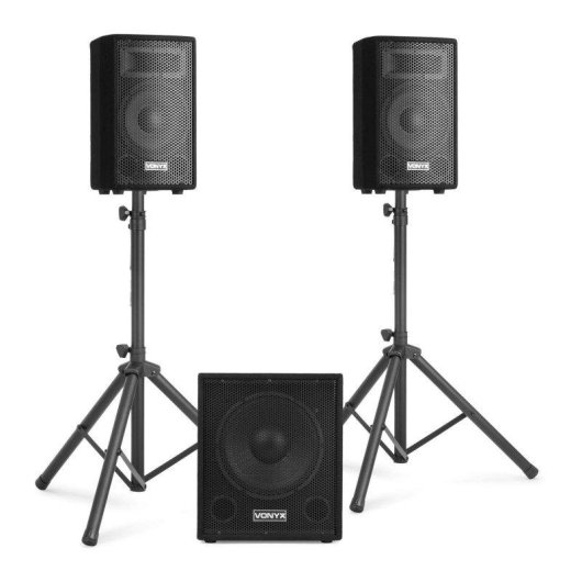 Sistema de sonido Vonyx VX1015BT 1000 W RMS Bluetooth USB/SD mando