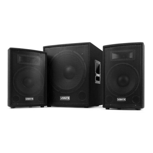 Sistema de sonido Vonyx VX1015BT 1000 W RMS Bluetooth USB/SD mando