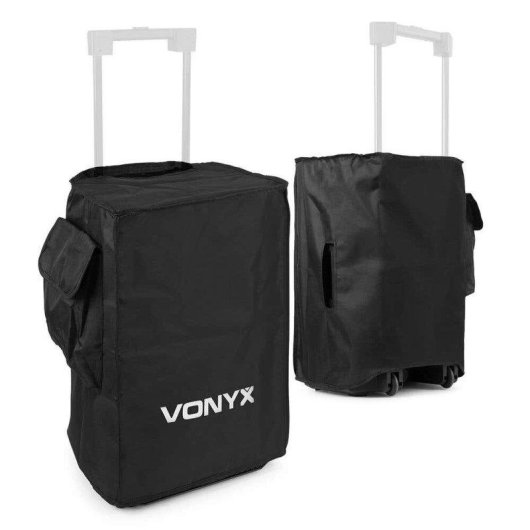 Fundas Vonyx SC12B para altavoces 12" Juego 2 unidades con bolsillo negro