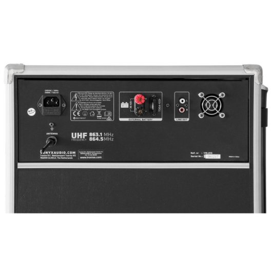 Sistema de megafonía Vonyx ST180 450W RMS Bluetooth CD USB SD Micrófonos UHF