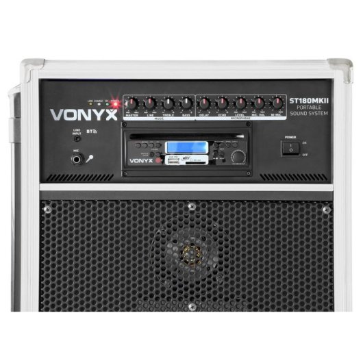 Sistema de megafonía Vonyx ST180 450W RMS Bluetooth CD USB SD Micrófonos UHF