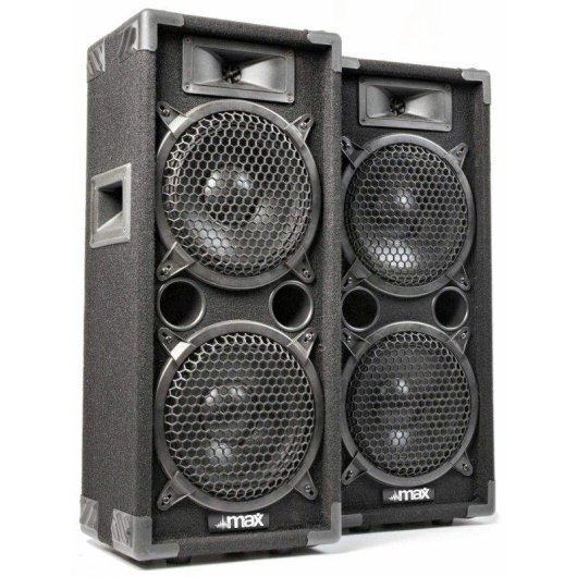 Altavoces pasivos Max MAX28 800W RMS 2 x 8" Bass-Reflex Terminales muelle